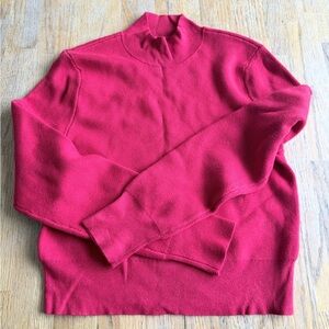 SOLD Abercrombie & Fitch Women's Cowl Neck Sweater in Red